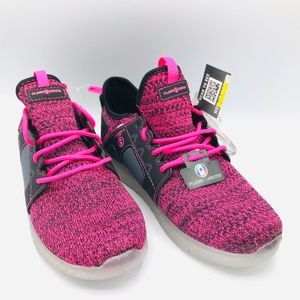 Flashlight Girls Shoes Rechargeable LED Black Pink